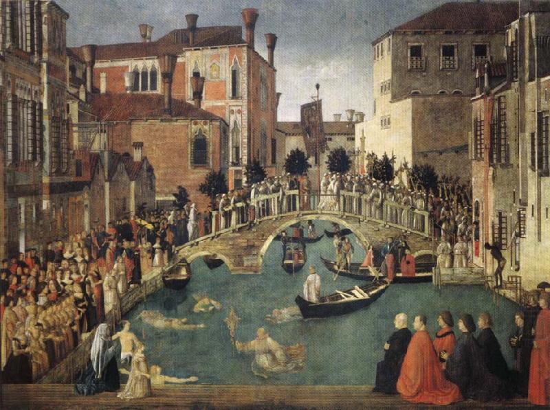 BELLINI, Gentile Miracle of the True Cross china oil painting image